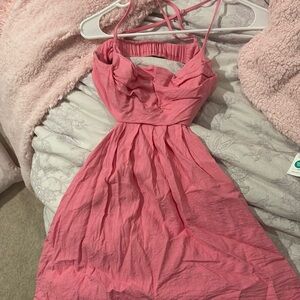 Hello Molly pink mini dress